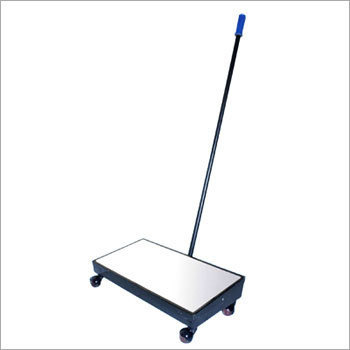 Under Vehicle Search Mirror - Steel & Plastic, 48x12 Inches | 24x12 Inch Mirror, Swivel Wheels, 4-Foot Handle for Undercarriage Inspection