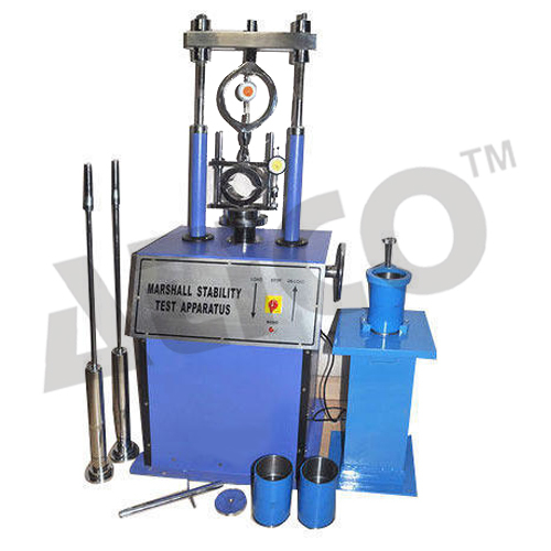 Marshall Stability Machine - Steel, 50 KN Capacity | Electrically Operated, 50.8 mm/min Platen Rate, Includes Safety Cut Out Switch, Compaction Hammer 4.5kg