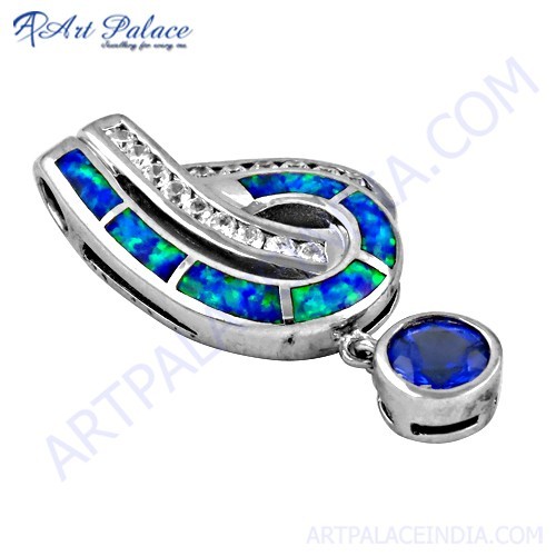 ग्लैमर क्यूबिक जिरकोनिया, इंकजिरकोनिया और इनले सिल्वर पेंडेंट