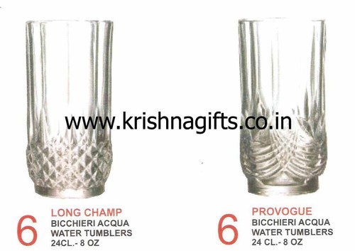 क्रिस्टल वाटर ग्लास 6 पीस का सेट