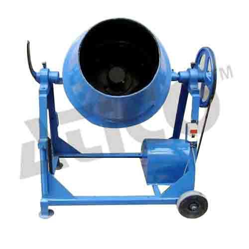 Laboratory Concrete Mixer - 3 cu. ft. Electric Drum Capacity | 220V AC Operation, End-Tilting Design, Heavy-Duty Rubber Stand