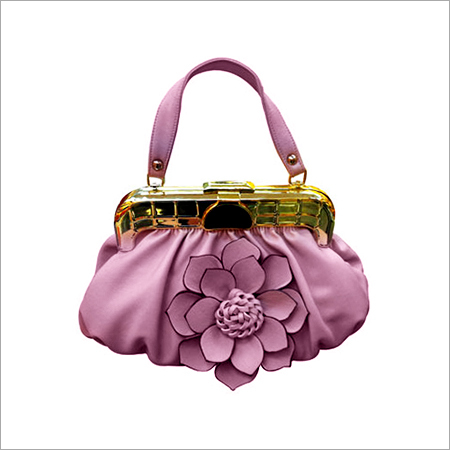 Fashionable Leather Ladies Bags - Leather, 10x15x5 cm, Purple | Clasp Closure, Top Handle, Convenient Carry, Durable Leather, Elegant Look, Stylish Design