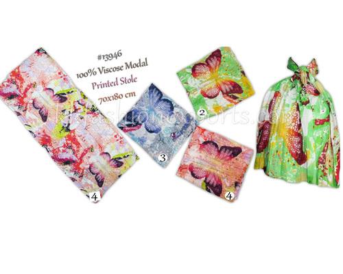 विस्कोस मोडल प्रिंटेड स्टोल