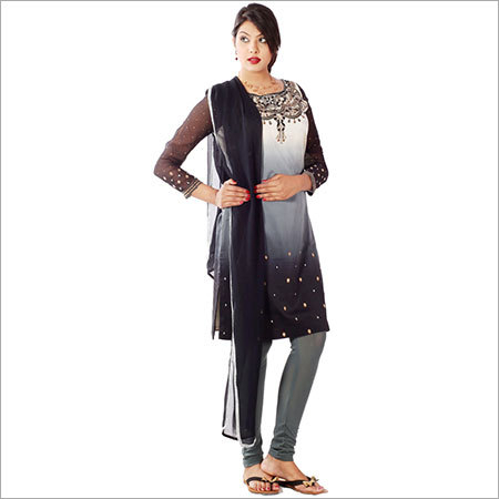 काले-ग्रे और सफेद रंग में Shaded डिज़ाइनर सूट