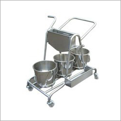 SS मोप ट्रॉली