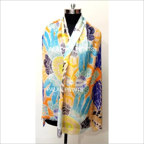 मल्टी वूल फ्लोरल प्रिंटेड शॉल