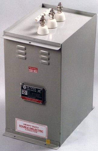 डबल डाई-इलेक्ट्रिक पावर कैपेसिटर