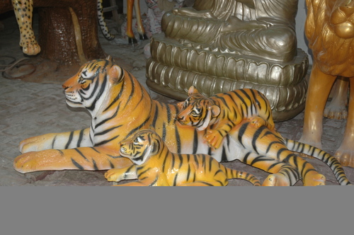 फाइबरग्लास टाइगर स्टैच्यू