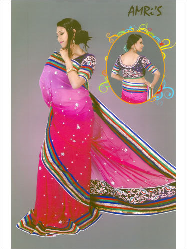 फैशनेबल साड़ी