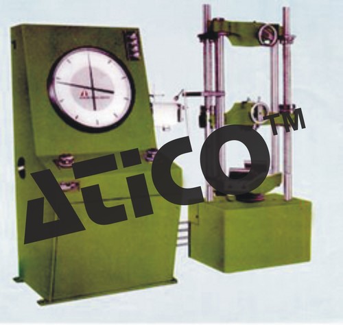 UNIVERSAL TESTING MACHINE - 1000KN Capacity, Steel Material | 1% Load Accuracy, Variable Straining Rate, Continuous Roll Type Load Elongation Recorder, Enclosed Load Measuring System
