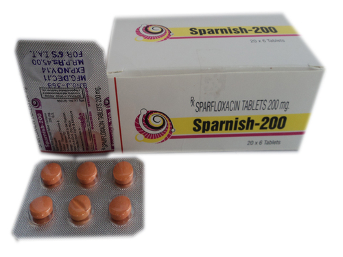 Sparfloxacin Tablets - 200 mg Film-Coated Tablets | Effective Broad-Spectrum Antibiotic for Bacterial Infections