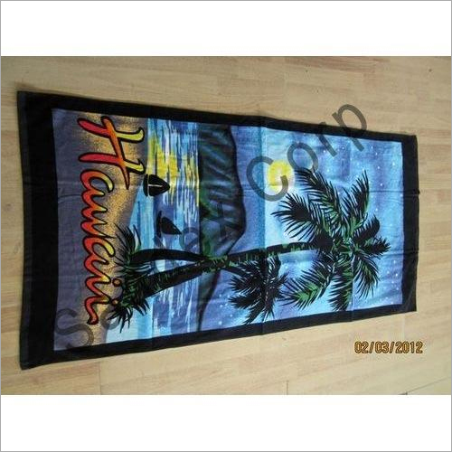 Printed Velour Beach Towel