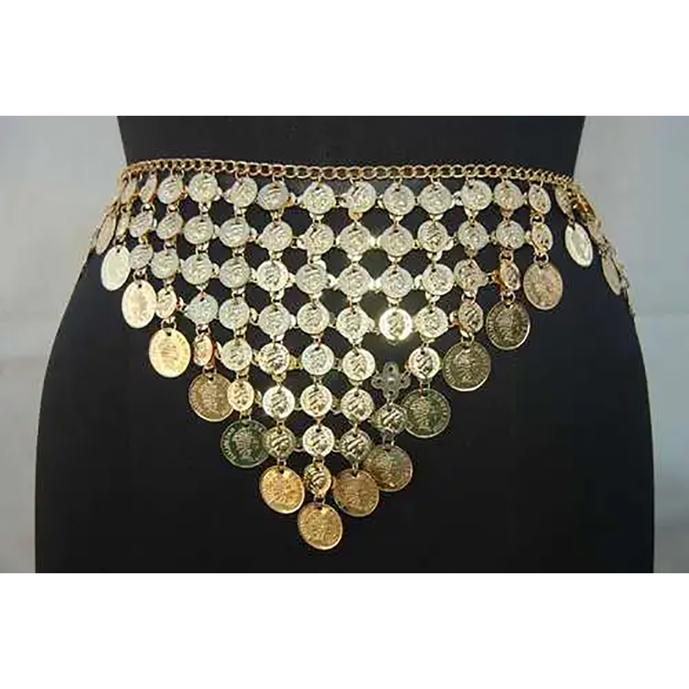 Belly Dance Metal Gold Coin Belt at INR in Jaipur