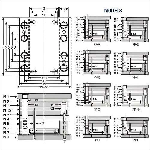 Pin Piont Gate Mould Bases Diagram