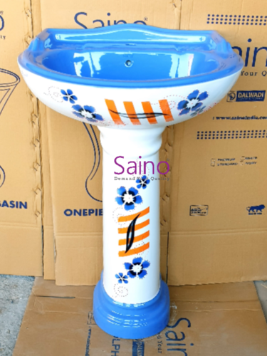 कोई भी रंग अल्पाइन ब्लू विट्रोसा वॉश बेसिन