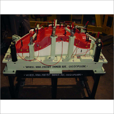 Bonnet Reinforcement Fixture Application: Part Inspection