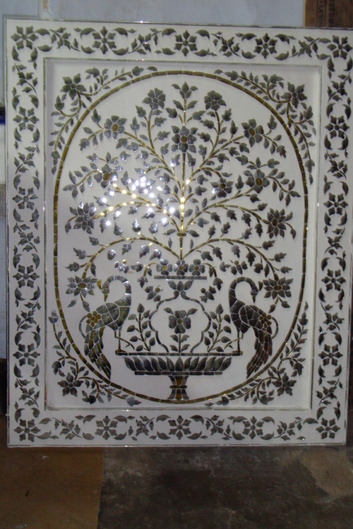 Handmade Thikri Glass Panel