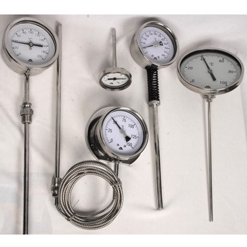 Temperature Gauge - Metal, 173 x 56 x 39 mm | Black Color, 220 Volt Power, 900 GSM for Industrial Applications