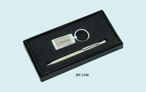 Executive Gift Item - Metal Construction, Silver Finish | Custom Logo Plaque in Square & Round Shapes