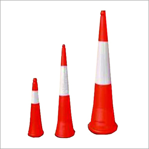 Road Safety Cones - Durable PVC Material | High Visibility Orange, Lightweight Design, Easy to Store