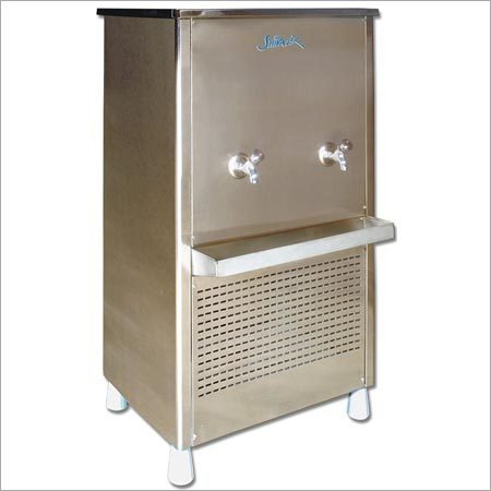 Water Dispenser - 150 Ltr Stainless Steel, 670x670x1280 mm | Two Taps, High Functionality, Rust Resistant, Automatic Temperature Control
