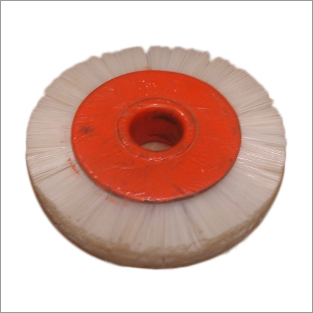 Nylon Circular Brush - Nylon Material, Sizes 3"-18" | Orange Oval Shape, Ideal for Soft Grinding, Cleaning, and Debarring
