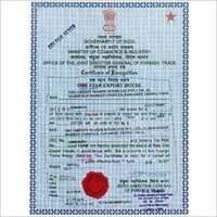 Certificate of Star Export House