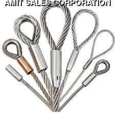 Wire Rope Sling - Steel Construction | High Tensile Strength, Long Lasting Sturdiness, Industrial Grade