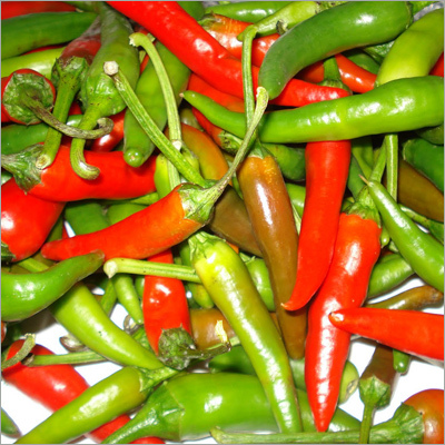 ताज़ी हरी मिर्च