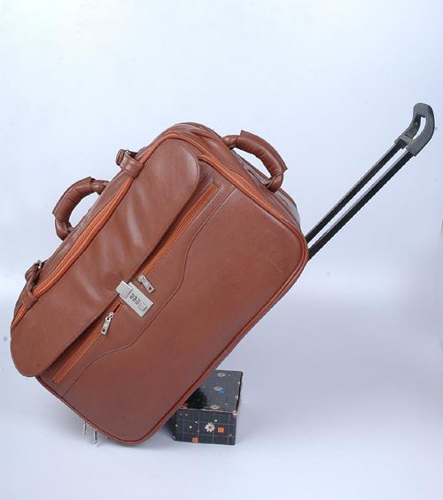 ब्राउन ट्रॉली लैपटॉप स्ट्रॉली बैग