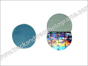 Hologram Induction Seals - Aluminum Foil, Round Shape, Sky Blue Color | Self-Adhesive, Customized Size, Logo & Style Options