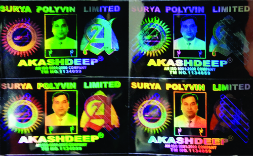 Security Holograms - Rigid Material, Square Shape, Golden and Red Color | Tamper Evident, Easy Application, Anti-Counterfeit Holographic Labels