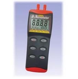 Digital Manometer AZ-8252 - Stainless Steel, Black and Red | 0.001 Bar Measurement, 5 Pressure Units, Max/Min Record, Gauge/Differential Pressure