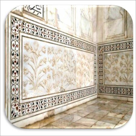 सफेद संगमरमर की फर्श