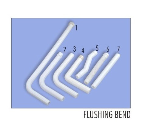 White Flushing Bends