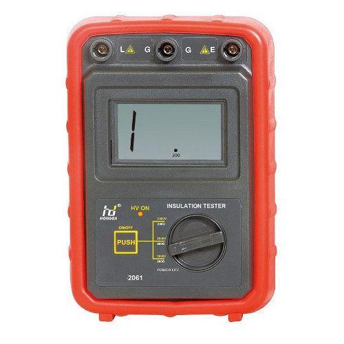 Digital Insulation Tester - Plastic Material, 1-2 Kilograms Weight, Red and Gray Color | 500V/1000V/2000V/2500V Test Voltage, Manual Control Mode, 0-40C Work Temp, 500MW Insulation Resistance