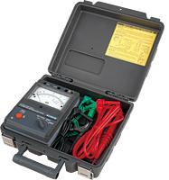Analog Insulation Tester - Plastic, 200x140x80 mm, Gray | Rugged Design, Automatic Ranges, 2500V-10000V DC, Drip Proof IP41, High Voltage Line Probe