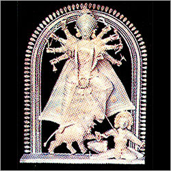 Sholapith Durga Family Statue