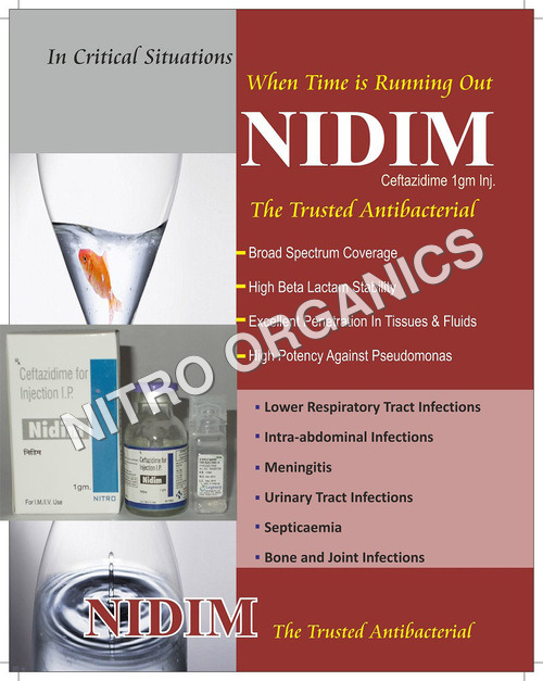 एंटीबायोटिक्स NIDIM इंजेक्शन।