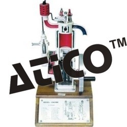 Cut Sectional Model of 2 Stroke Engine