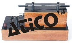 Induction Coil - Copper & Wood Build, 6-12 Volt DC, Spark Length 5mm to 150mm | Heavy Insulation with Butter Paper & Wax, Adjustable Platinum Make Points, Teak Wood Casing