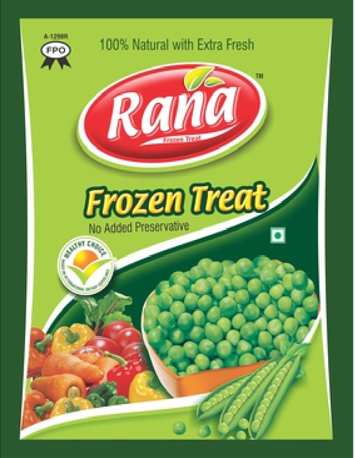 200Gm Frozen Peas Packaging Bags Stand Up Pouch