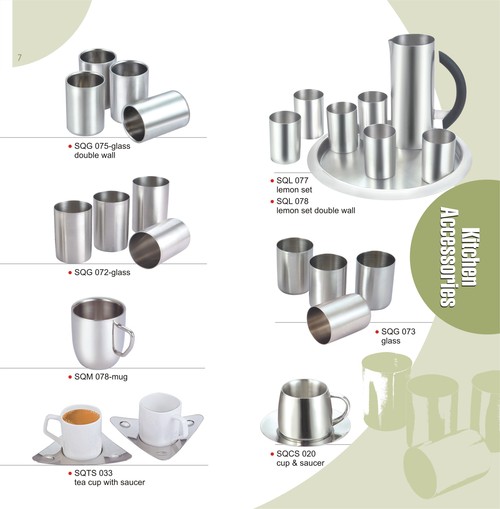 स्टेनलेस स्टील का गिलास