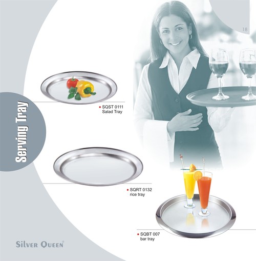 स्टेनलेस स्टील का सलाद ट्रे