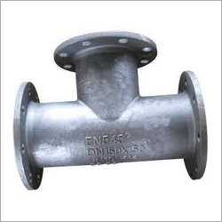 Cast Iron Ductile Iron Flange Tee - Diameter 3-5 Inch, Black Coated, Round Shape | Non-Corrosive, Lightweight, Weather Resistant, Leak-Proof