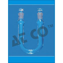 U Tube - Borosilicate Glass, Socket Sizes 14/23 & 19/26, Clear Color | Advanced Technocracy Inc. Laboratory Use