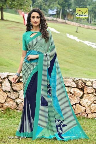 Blue Casual Wear Sarees