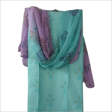 cotton पैचवर्क ड्रेस सामग्री