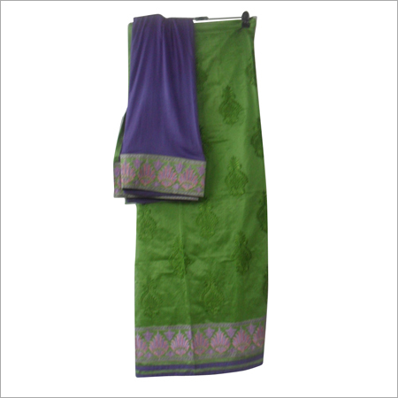 चंदेरी कढ़ाई सूट