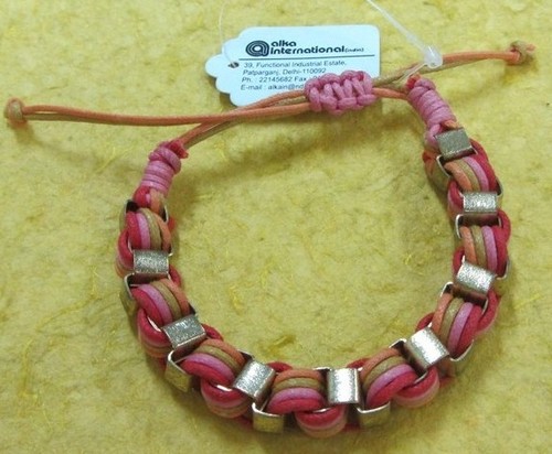 यार्न मेटल कॉम्बो बangle